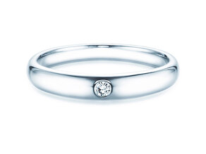 Anillo de compromiso Promise en plata 925/- con diamante 0,03ct G/VS