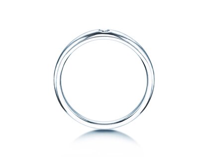 Anillo de compromiso Promise en plata 925/- con diamante 0,03ct G/VS