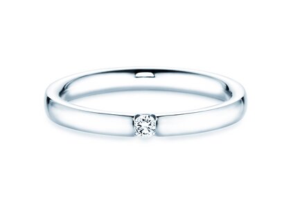 Anillo de compromiso Destiny en plata 925/- con diamante 0,05ct H/SI