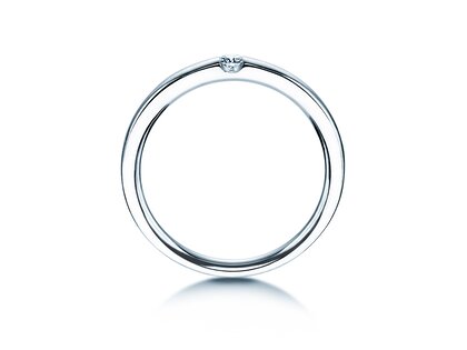 Anillo de compromiso Destiny en plata 925/- con diamante 0,05ct H/SI