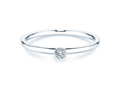 Anillo de compromiso Eternal en plata 925/- con diamante 0,05ct G/SI