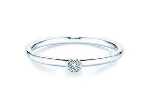 Anillo de compromiso Eternal en plata 925/- con diamante 0,05ct G/SI