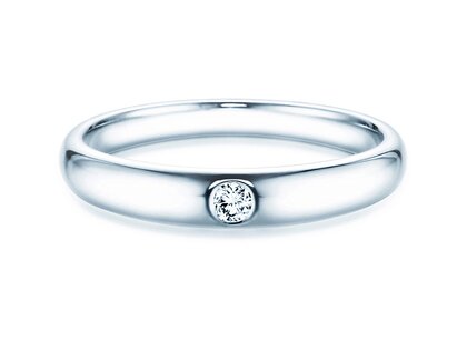 Anillo de compromiso Promise en plata 925/- con diamante 0,05ct H/SI