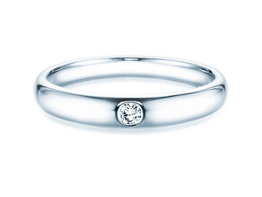 Anillo de compromiso Promise en plata 925/- con diamante 0,05ct H/SI