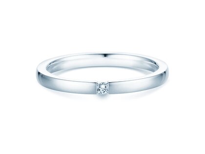 Anillo de compromiso Infinity en plata 925/- con diamante 0,07ct H/SI