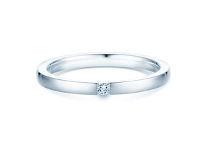 Anillo de compromiso Infinity en plata 925/- con diamante 0,07ct H/SI