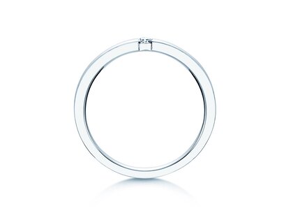 Anillo de compromiso Infinity en plata 925/- con diamante 0,07ct H/SI