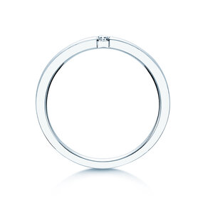 Anillo de compromiso Infinity en plata 925/- con diamante 0,07ct H/SI