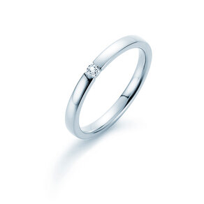 Anillo de compromiso Infinity en plata 925/- con diamante 0,07ct H/SI