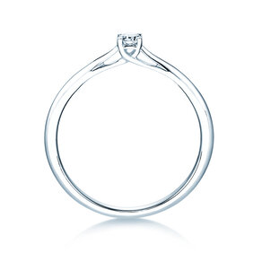Anillo de compromiso Delight en 18K oro blanco con diamante 0,10ct H/SI