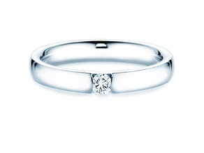 Anillo de compromiso Destiny en plata 925/- con diamante 0,10ct H/SI