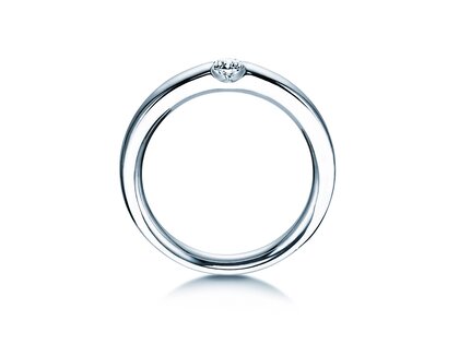 Anillo de compromiso Destiny en plata 925/- con diamante 0,10ct H/SI