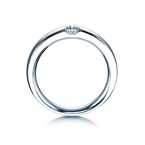 Anillo de compromiso Destiny en plata 925/- con diamante 0,10ct H/SI