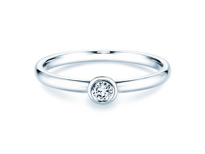 Anillo de compromiso Eternal en plata 925/- con diamante 0,10ct G/SI