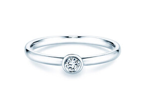 Anillo de compromiso Eternal en plata 925/- con diamante 0,10ct G/SI