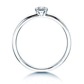 Anillo de compromiso Eternal en plata 925/- con diamante 0,10ct G/SI