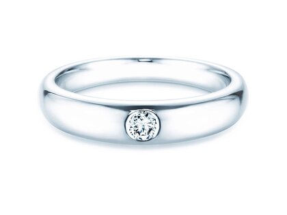 Anillo de compromiso Promise en plata 925/- con diamante 0,10ct D/IF
