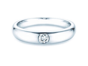 Anillo de compromiso Promise en plata 925/- con diamante 0,10ct D/IF