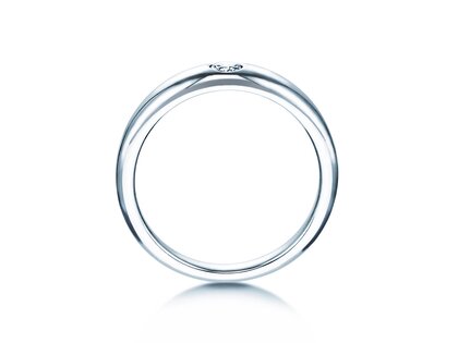 Anillo de compromiso Promise en plata 925/- con diamante 0,10ct D/IF