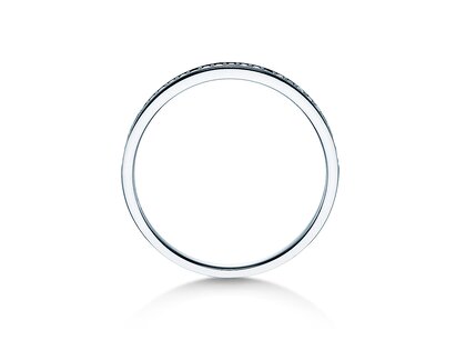 Anillo de compromiso Alliance-/Eternityring en 18K oro blanco con diamantes 0,125ct G/SI