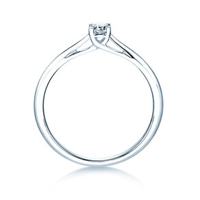 Anillo de compromiso Delight en 14K oro blanco con diamante 0,15ct G/SI
