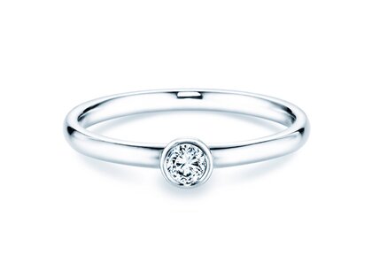 Anillo de compromiso Eternal en plata 925/- con diamante 0,15ct G/VS
