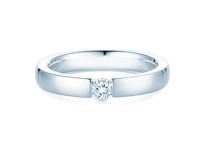Anillo de compromiso Infinity en platino 950/- con diamante de laboratorio 0,15ct D/IF