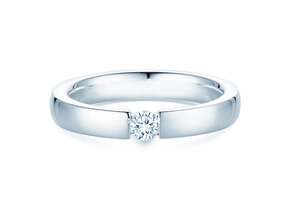 Anillo de compromiso Infinity en platino 950/- con diamante de laboratorio 0,15ct D/IF