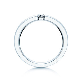 Anillo de compromiso Infinity en 14K oro blanco con diamante 0,15ct G/SI