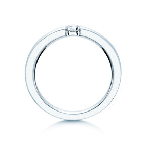 Anillo de compromiso Infinity en platino 950/- con diamante de laboratorio 0,15ct D/IF