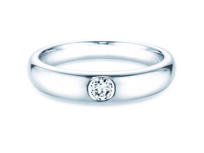 Anillo de compromiso Promise en plata 925/- con diamante 0,15ct G/VS
