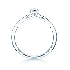 Anillo de compromiso Delight en 18K oro blanco con diamante 0,20ct G/SI