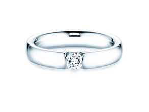 Anillo de compromiso Destiny en 14K oro blanco con diamante 0,20ct H/SI