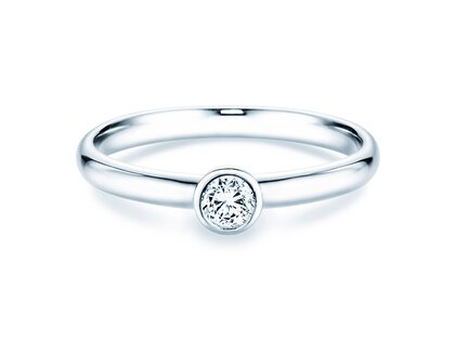 Anillo de compromiso Eternal en platino 950/- con diamante 0,20ct G/SI