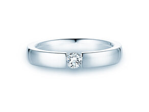 Anillo de compromiso Infinity en 14K oro blanco con diamante 0,20ct H/SI
