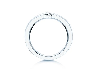 Anillo de compromiso Infinity en 14K oro blanco con diamante 0,20ct H/SI