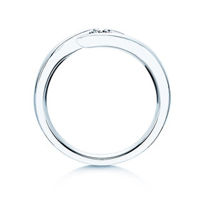 Anillo de compromiso Twist en 14K oro blanco con diamante 0,20ct H/SI