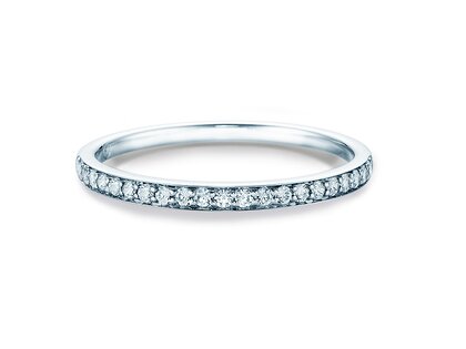 Anillo de compromiso Alliance-/Eternityring en 18K oro blanco con diamantes 0,21ct G/SI