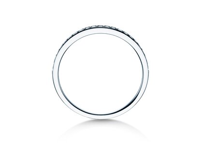 Anillo de compromiso Alliance-/Eternityring en 18K oro blanco con diamantes 0,21ct G/SI