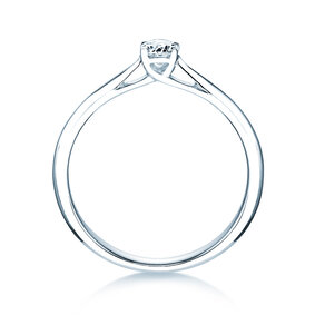 Anillo de compromiso Delight en 9K oro blanco con diamante 0,25ct H/SI