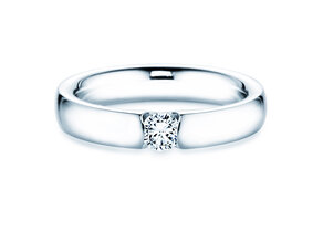 Anillo de compromiso Destiny en 9K oro blanco con diamante 0,25ct H/SI