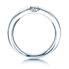 Anillo de compromiso Destiny en 9K oro blanco con diamante 0,25ct H/SI