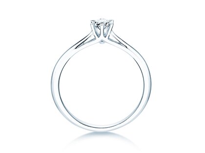 Anillo de compromiso Heaven 6 en 9K oro blanco con diamante de laboratorio 0,25ct