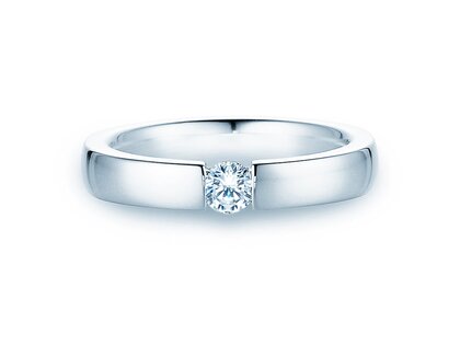 Anillo de compromiso Infinity en platino