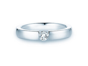 Anillo de compromiso Infinity en 14K oro blanco con diamante 0,25ct G/SI