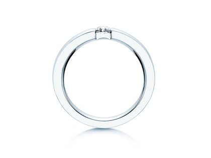 Anillo de compromiso Infinity en 14K oro blanco con diamante 0,25ct G/SI