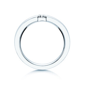 Anillo de compromiso Infinity en 14K oro blanco con diamante 0,25ct G/SI