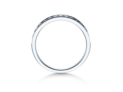 Anillo de compromiso Alliance-/Eternityring en 14K oro blanco con diamantes 0,30ct G/SI