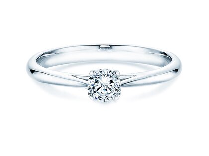 Anillo de compromiso Delight en 14K oro blanco con diamante 0,30ct H/SI