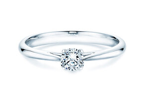 Anillo de compromiso Delight en 14K oro blanco con diamante 0,30ct H/SI